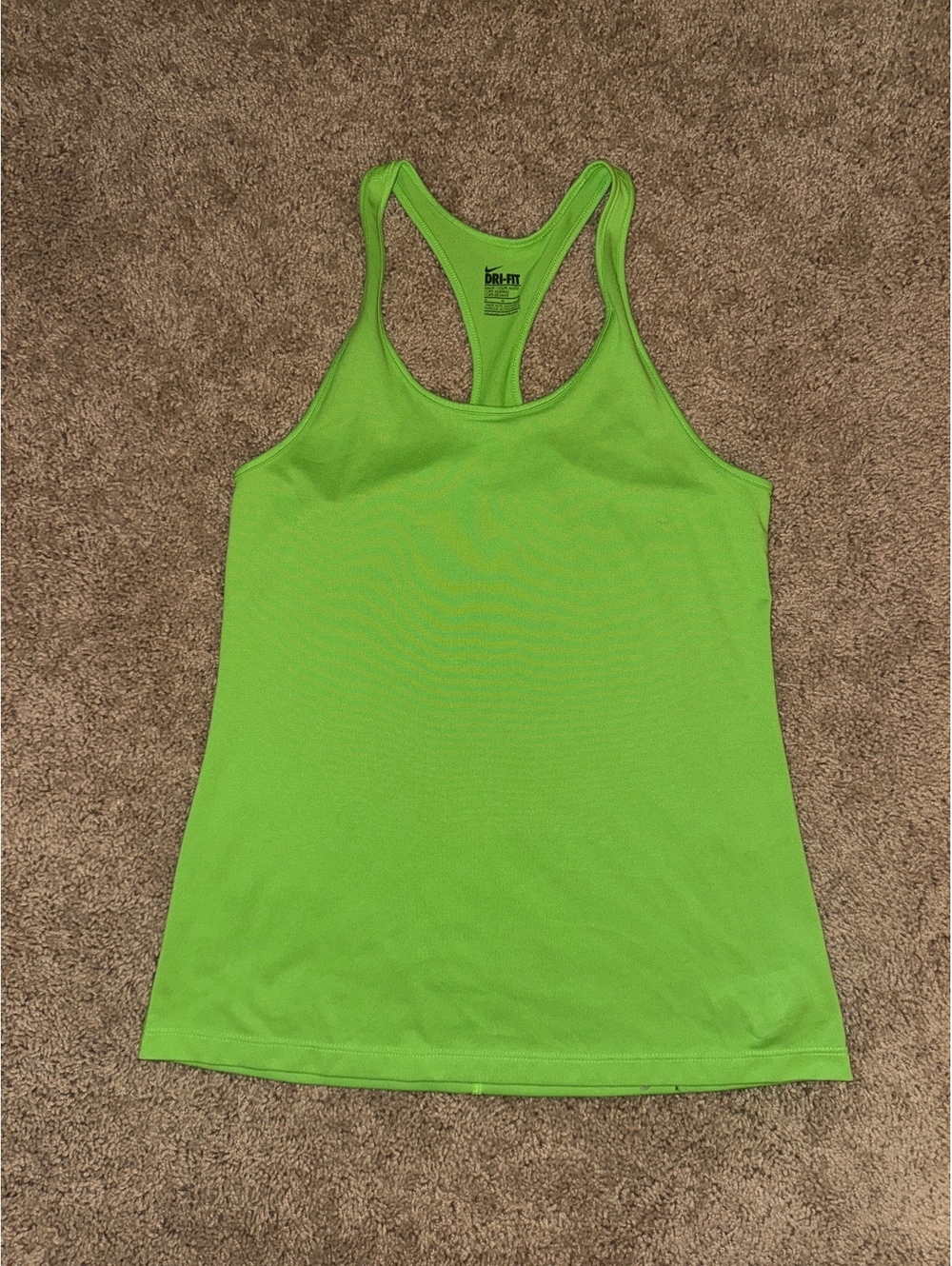 Nike Dri-FIT Green Racerback Tank Top Medium